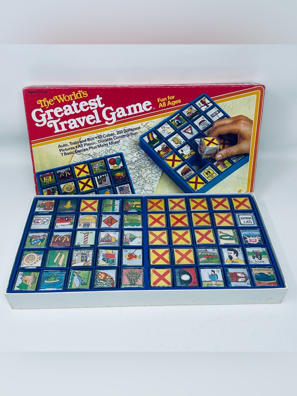 The World's Greatest Travel Board Game Vintage 1985 Whitehall Games Item #1100